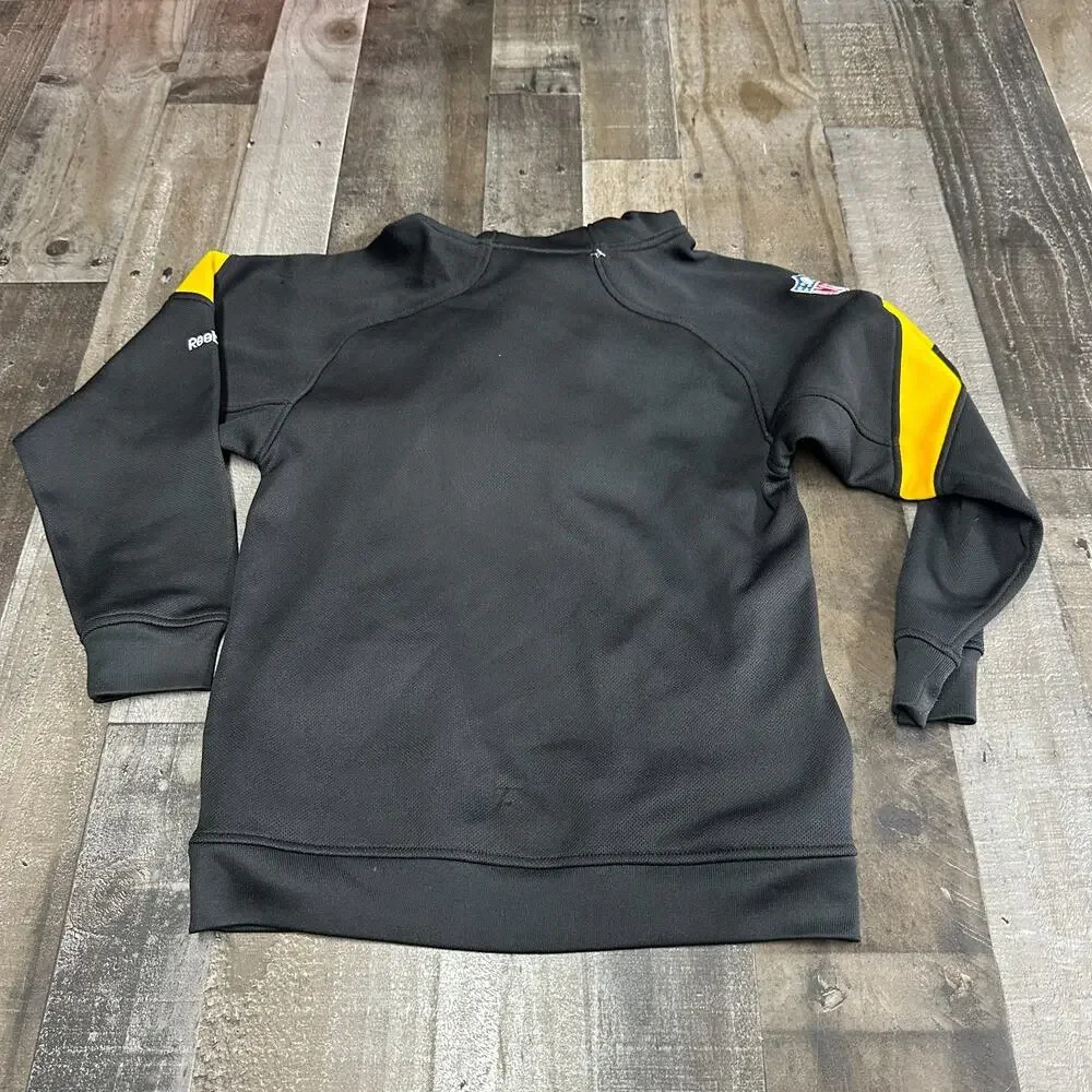 Reebok Youth NFL OnField Apparel Pittsburgh Steelers Hoodie Size M 10/12‎